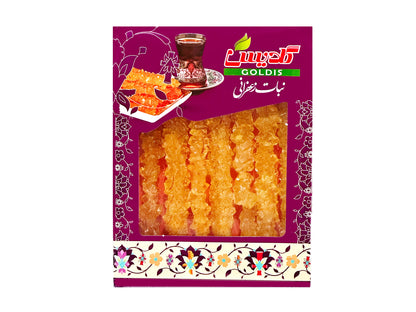 Saffron Rock Candy - No Stick (Nabat Shakhe, Nabaat)