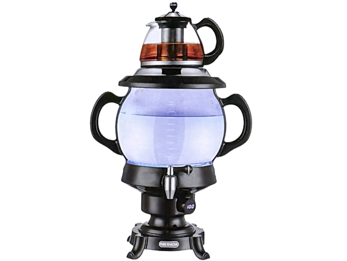 Fancy Electric Glass Tea Maker and Teapot With LED Light (Samovar, Samavar)