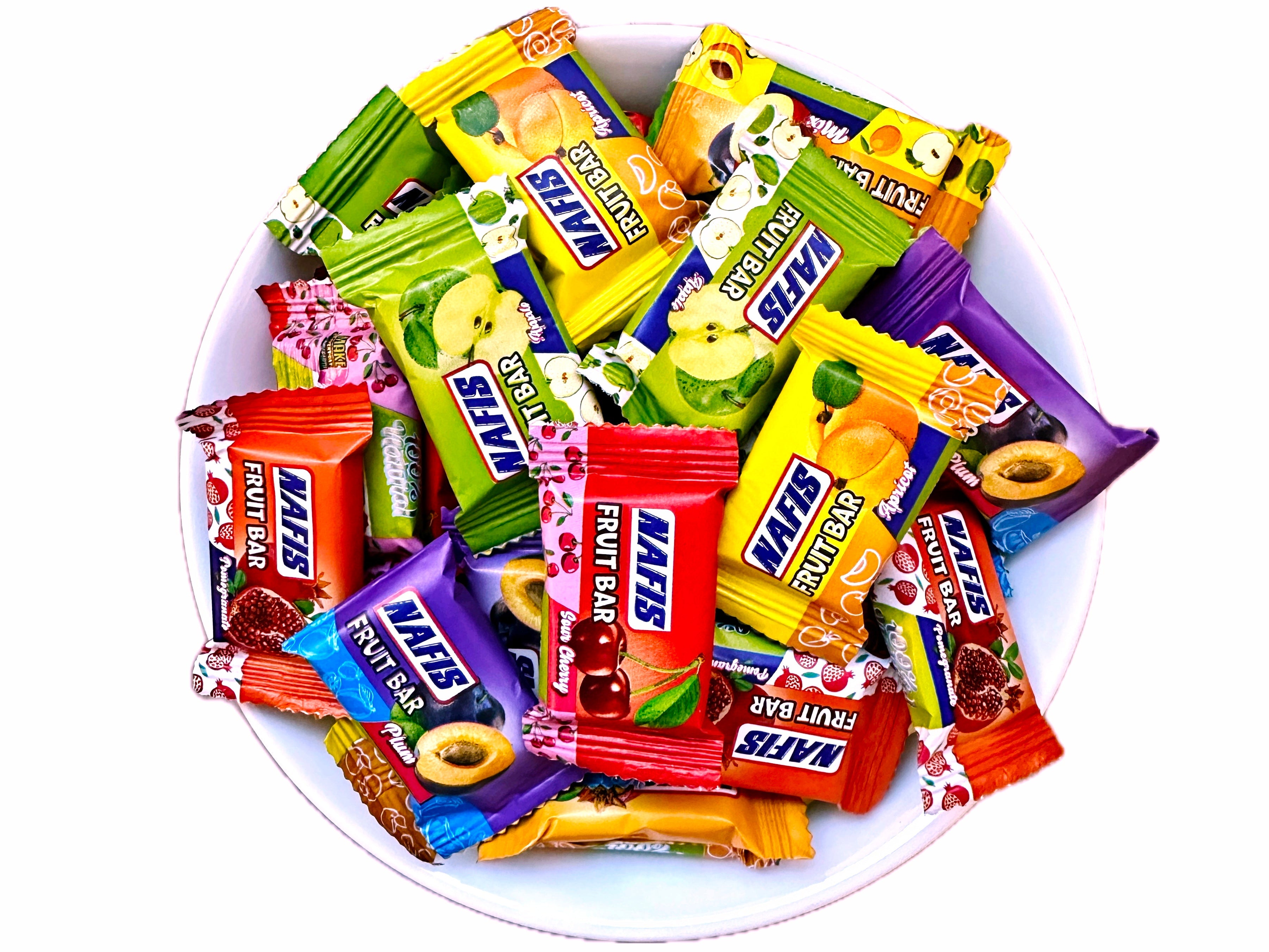 Mixed Bite Size Fruit Leather - 1 Pound - (Lavashak Loghmeh Khanevadeh)