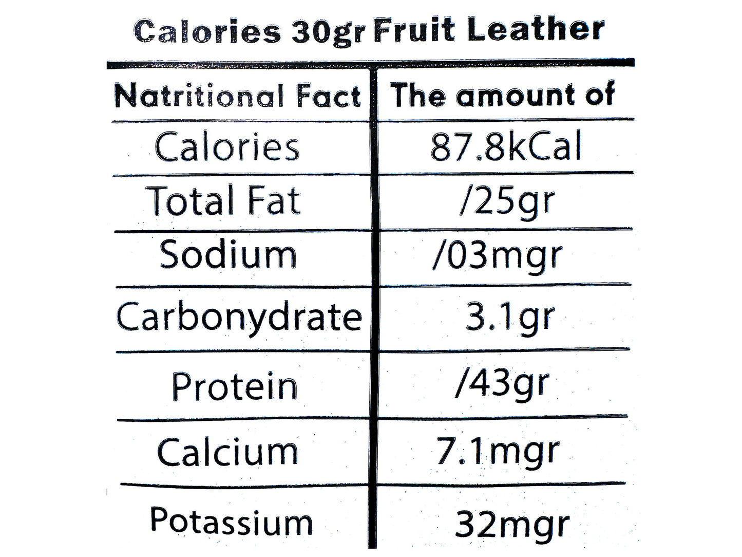 Mixed Fruit Leather - Pomegranate (Lavashak)