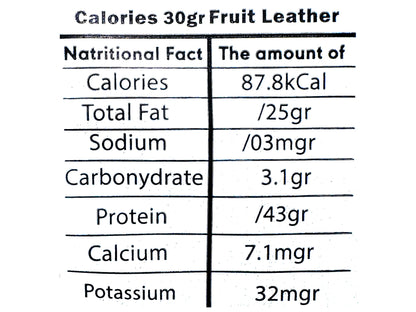 Mixed Fruit Leather - Pomegranate (Lavashak)