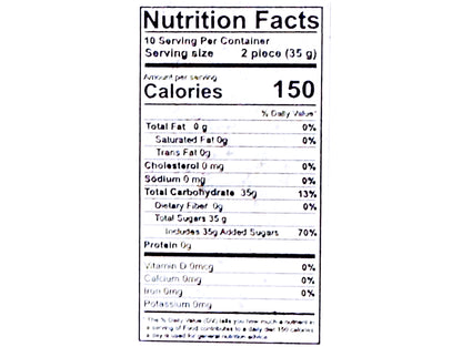 Saffron Rock Candy - 20 Sticks (Nabat-Nabaat)