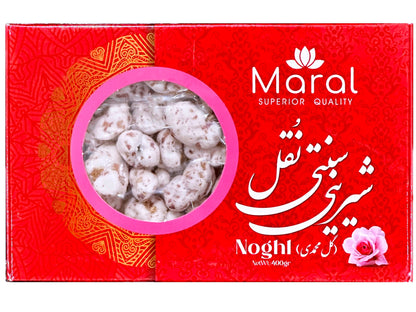 Large Sugar Coated Almond - Rose Flavored (Noghl)