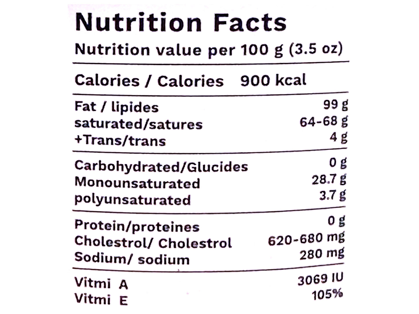 Sheep Oil Ghee - Clarified (Roghan Kermanshahi, Roghan Heivani)