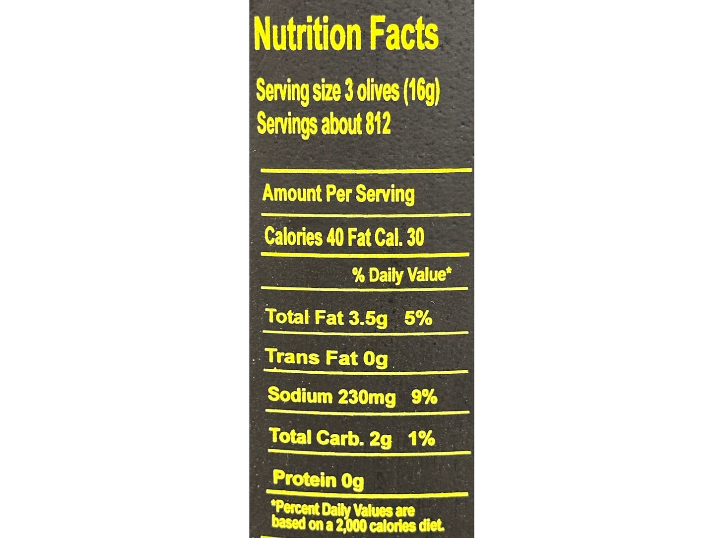 Kalamata Large Olives (26.5 Lb) (Zeytoon Siah)