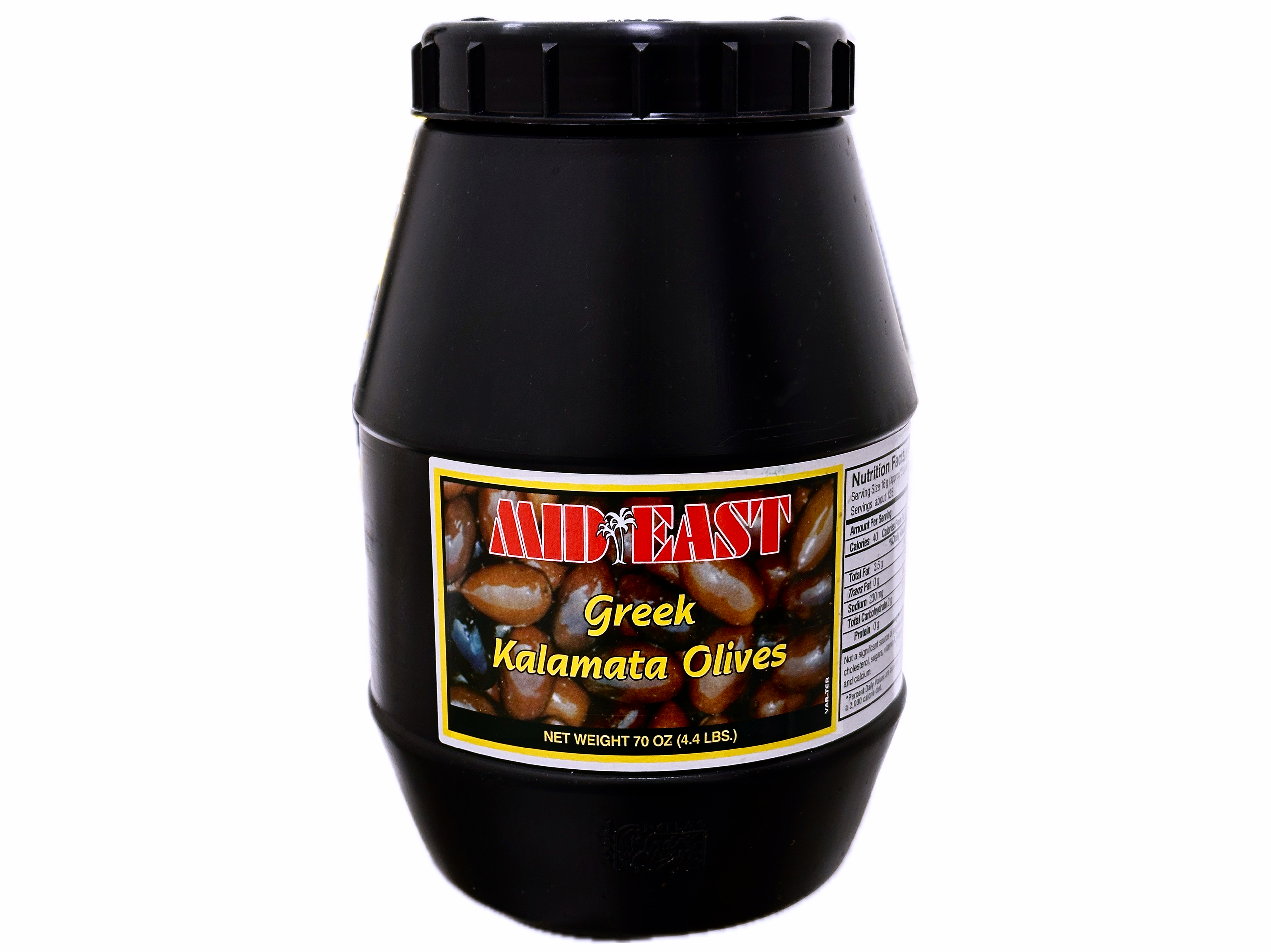 Greek Kalamata Olives With Pits (4.4 Lb) (Zeytoon Siah)