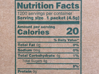 Florida Crystals Turbinado Cane Sugar 4.5 Grams (1200 Packs)