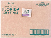 Florida Crystals Turbinado Cane Sugar 4.5 Grams (1200 Packs)