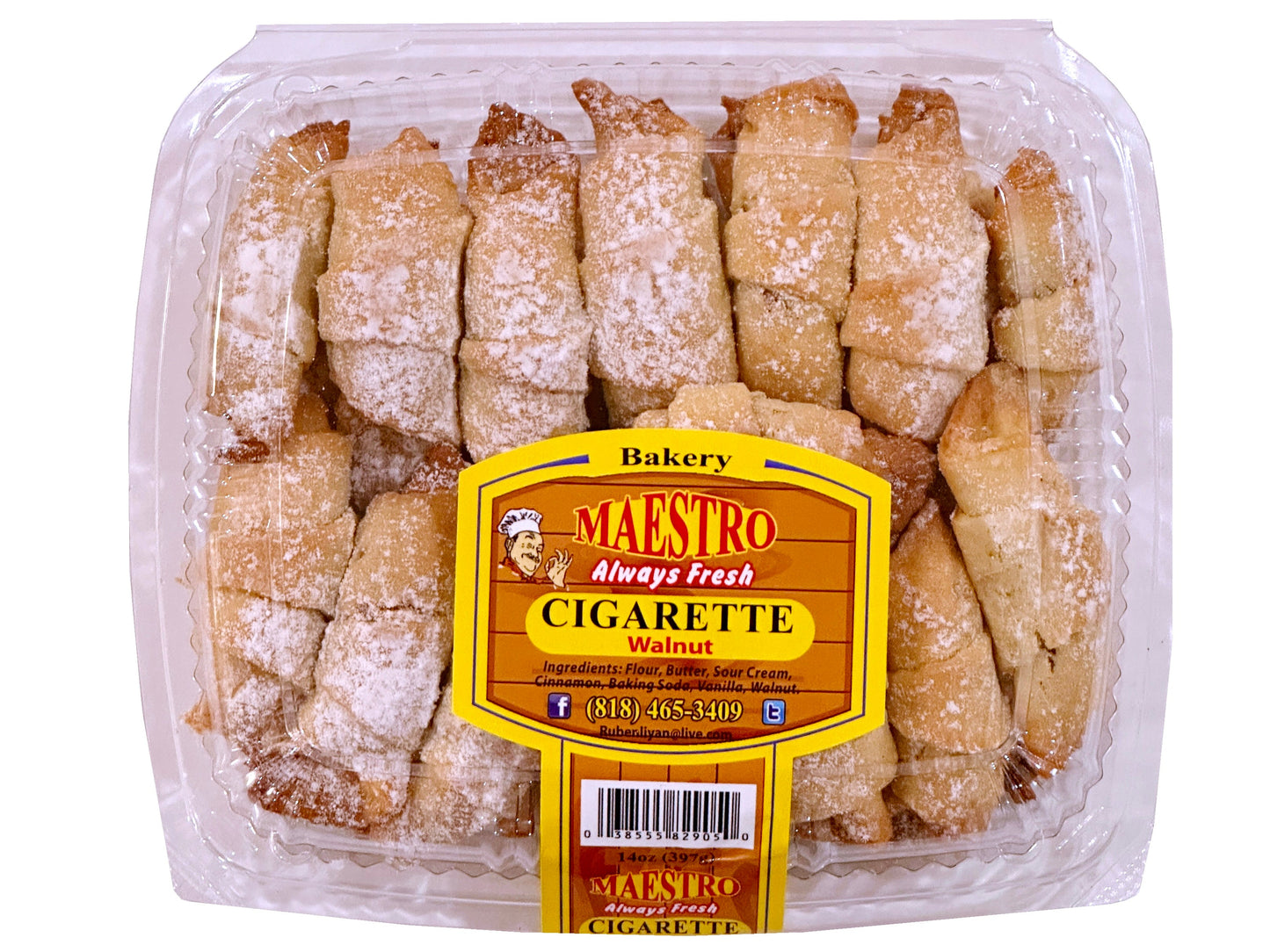Cigarette Walnut Cookie
