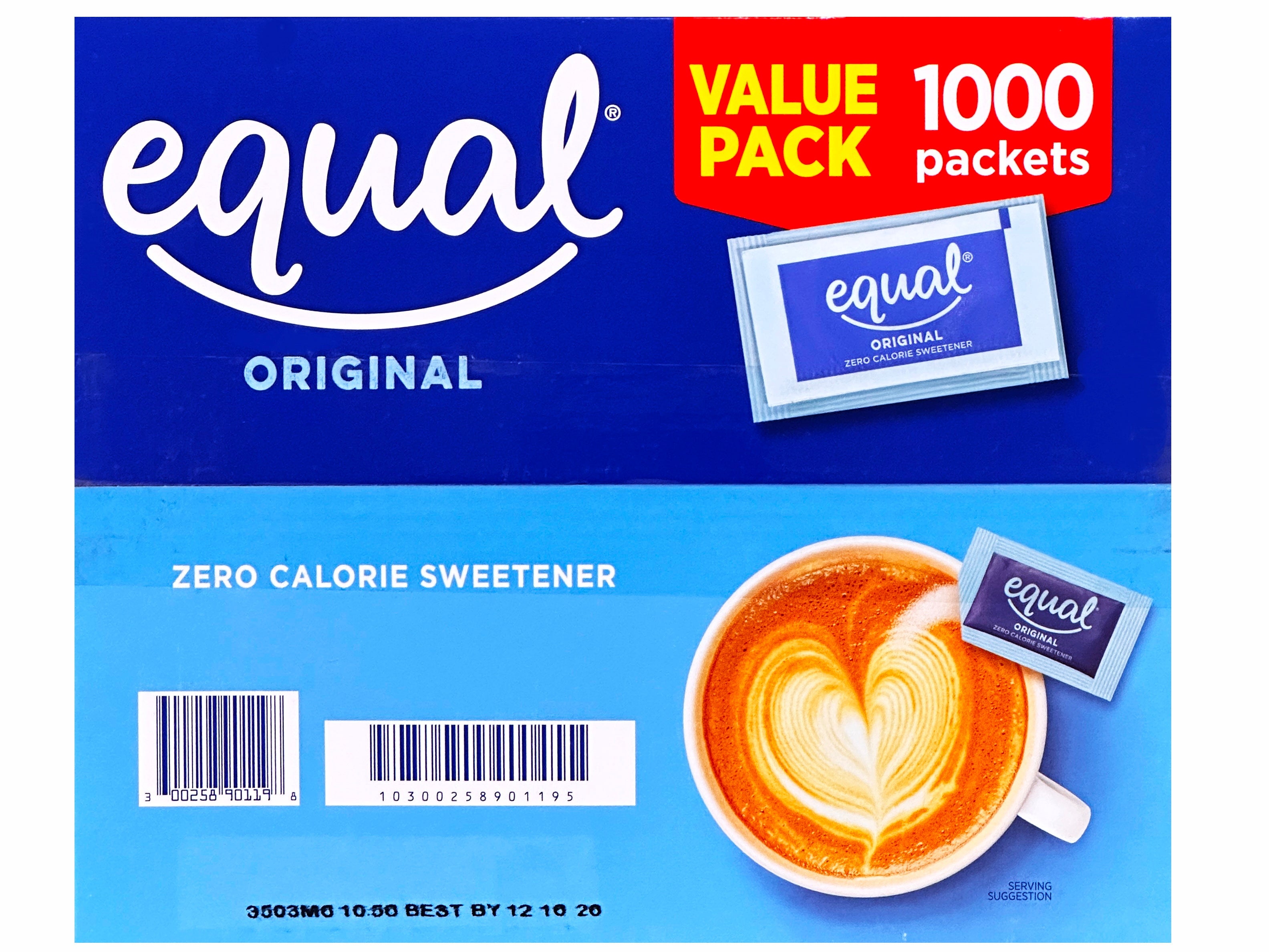 Equal  Zero Calorie Sweetener 1 Gr (1000 Packs)