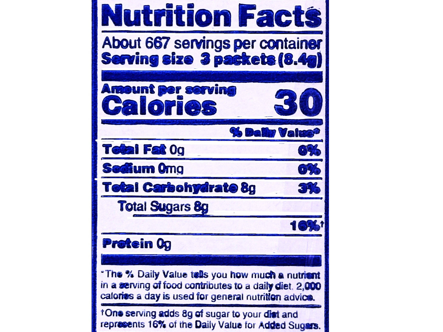 C&H Premium Cane Sugar 2.8 Gr (2000 Packs)