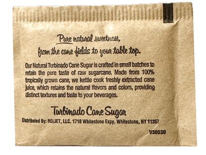 Chef's Quality Turbinado Cane Sugar 4 Gr (1000 Packs)
