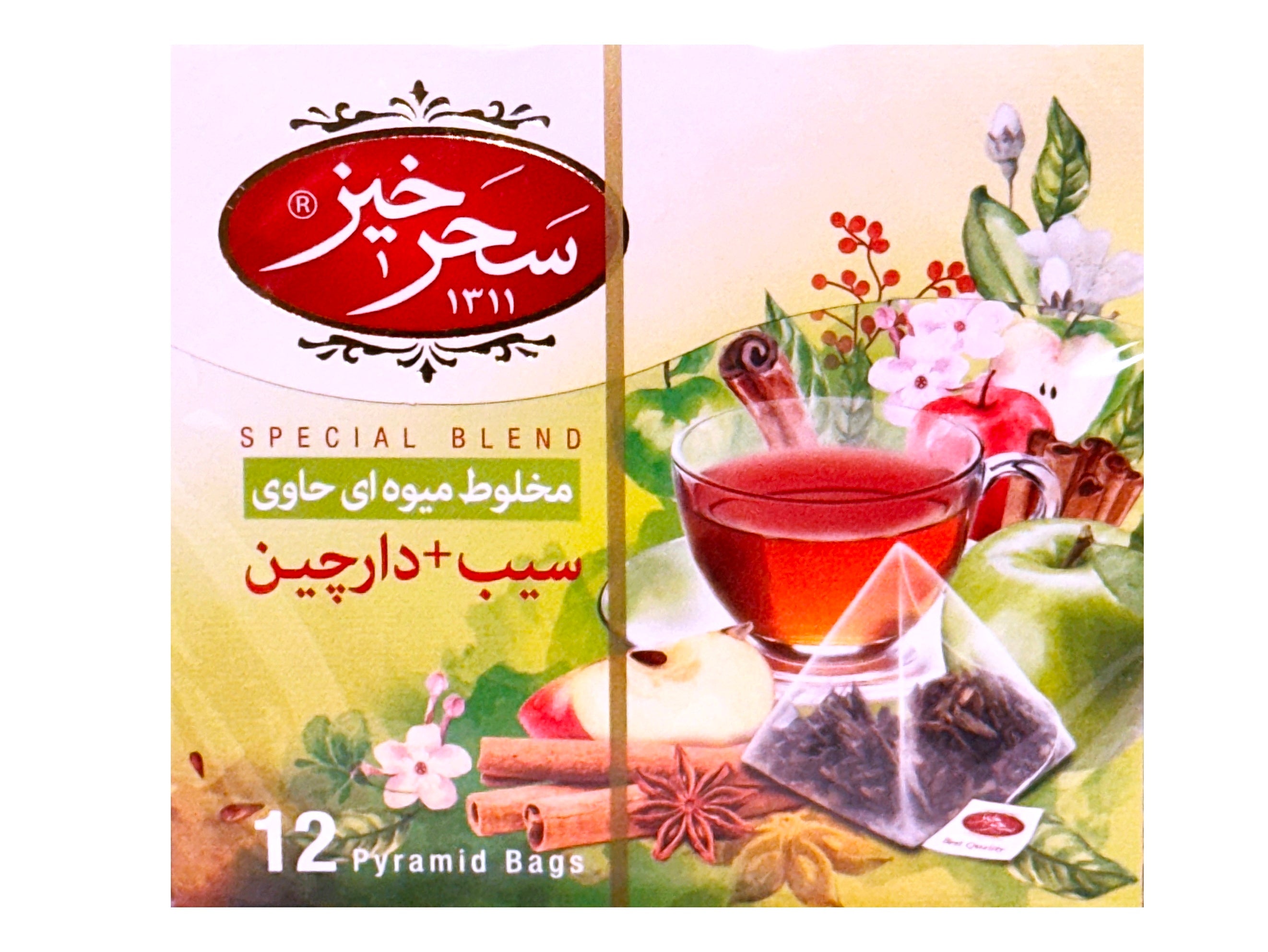 Apple Cinnamon Herbal Infusion - Mixed Herbal Tea (Damnoosh Sib Cinnamon)