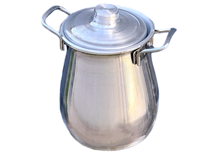 Traditional Dizi Aluminum Pot with Lid - 2.5 Liter - Medium Size (Abgoosht)