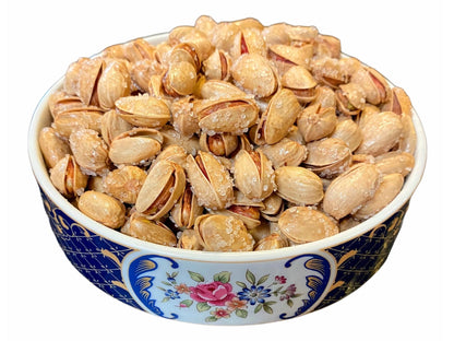 Akbari Shamsi Pistachio - Roasted With Sea Salt - Fresh - 1 Pound (Pesteh Akbari Shoor)