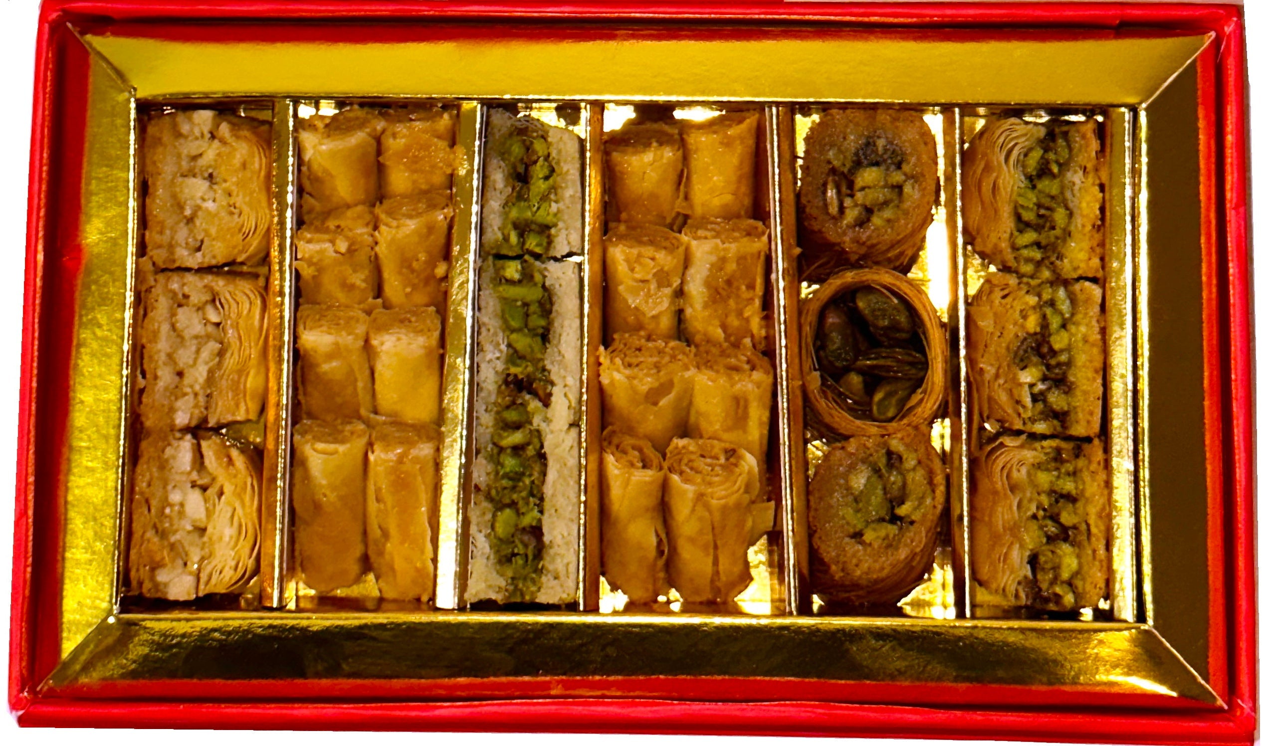 Fancy Baklava Sadaf (6 Assorted Sweets)(28 Pieces) (Baghlava)