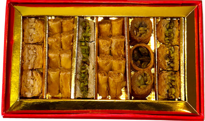 Fancy Baklava Sadaf (6 Assorted Sweets)(28 Pieces) (Baghlava)