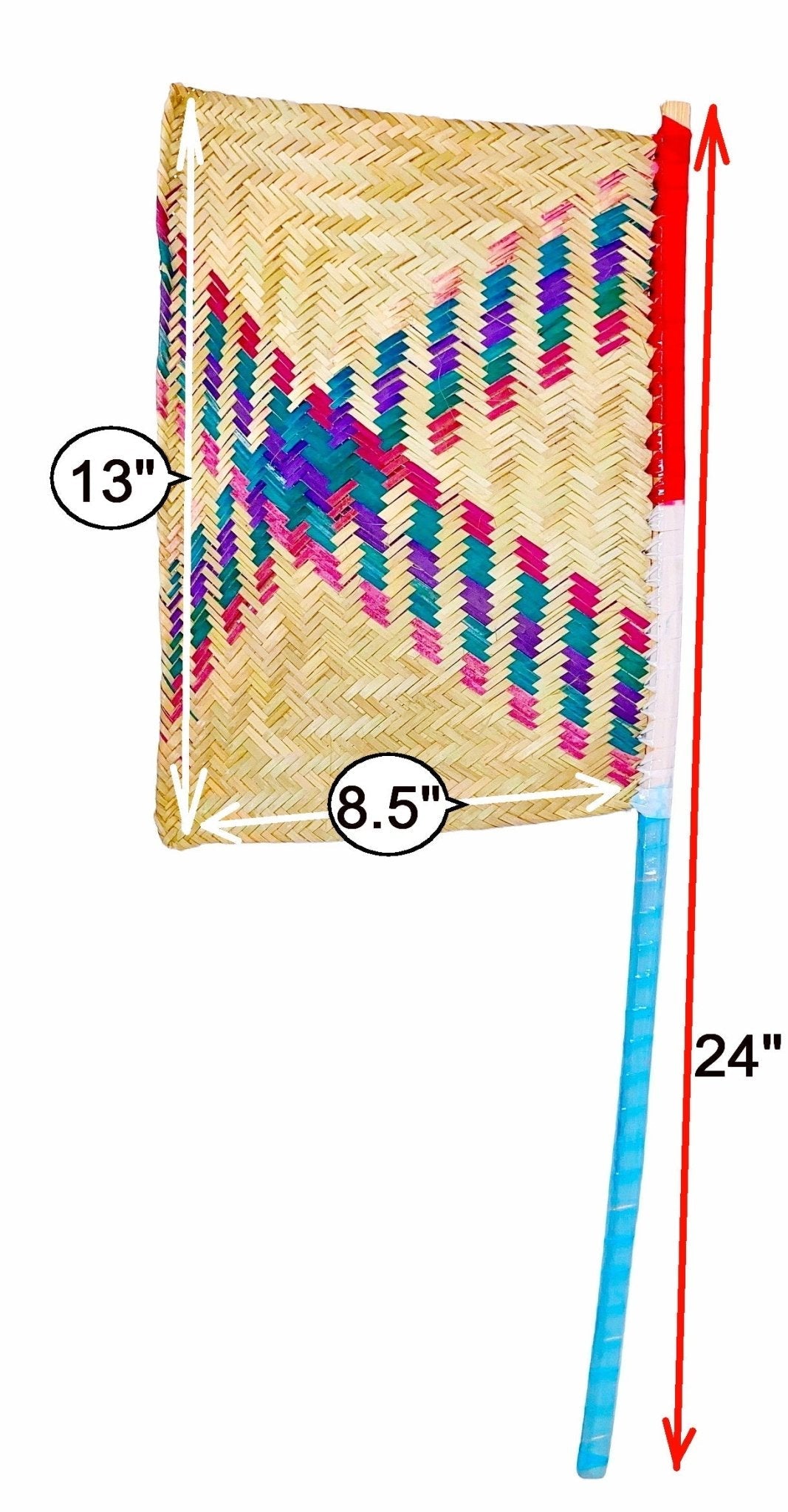 BBQ Straw Handy Blower - Large (Barbecue manual hand Fan, Bad Bezan Hasiri)