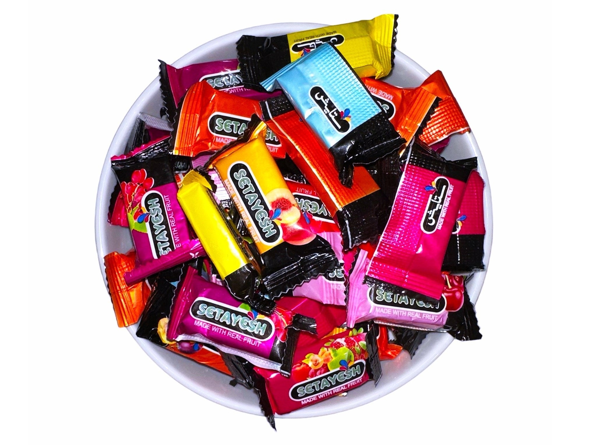 Bite Size Fruit Roll Toffee - 1 Pound (Lavashak Loghmeh)