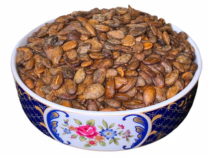 Black Watermelon Seeds - Roasted/Salted - 1 Pound (Tokhmeh Hendevaneh Siah)