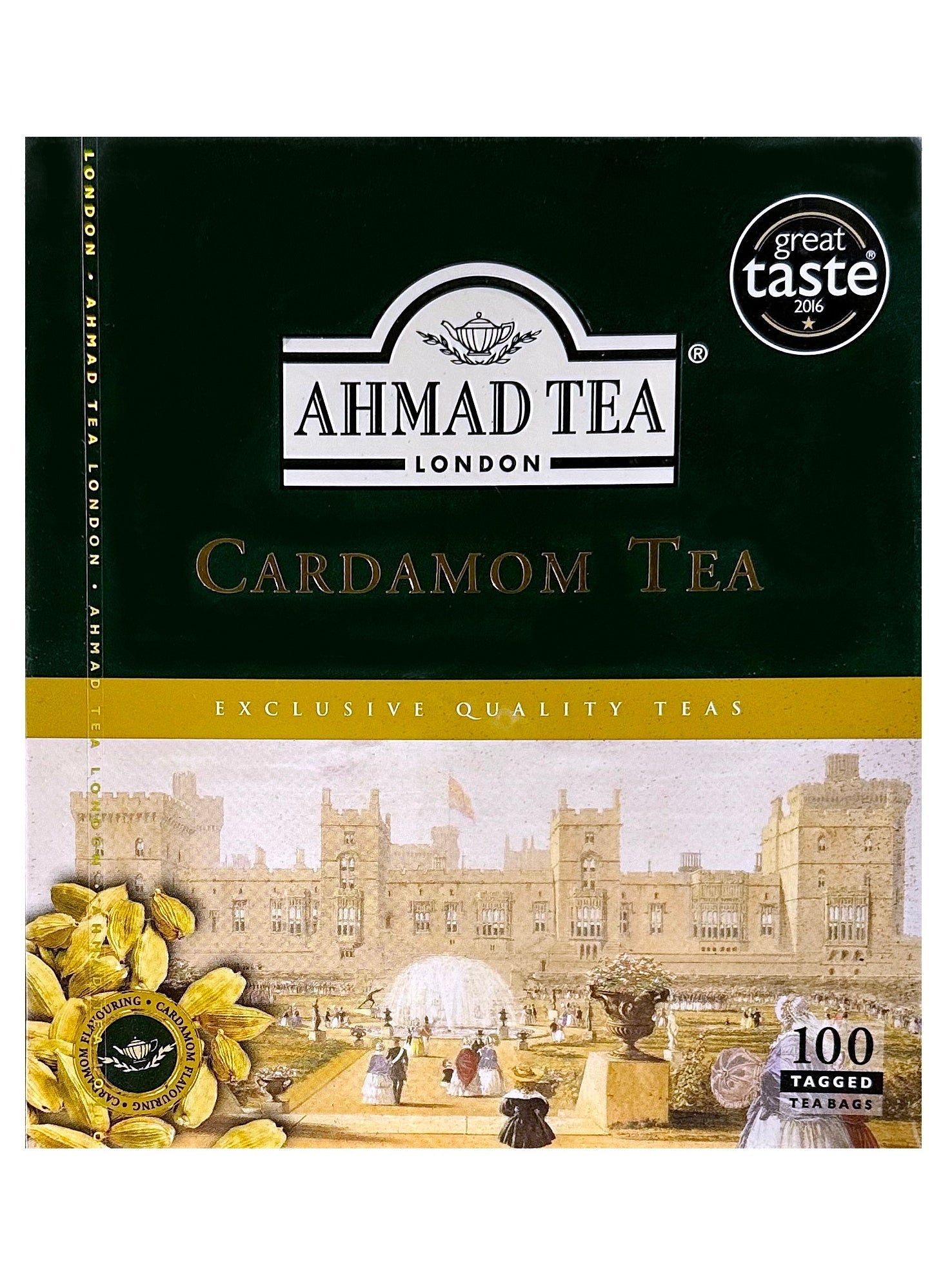 Cardamom Tea - Tea Bags - 100 Tea Bags (Chai Hel Dar)