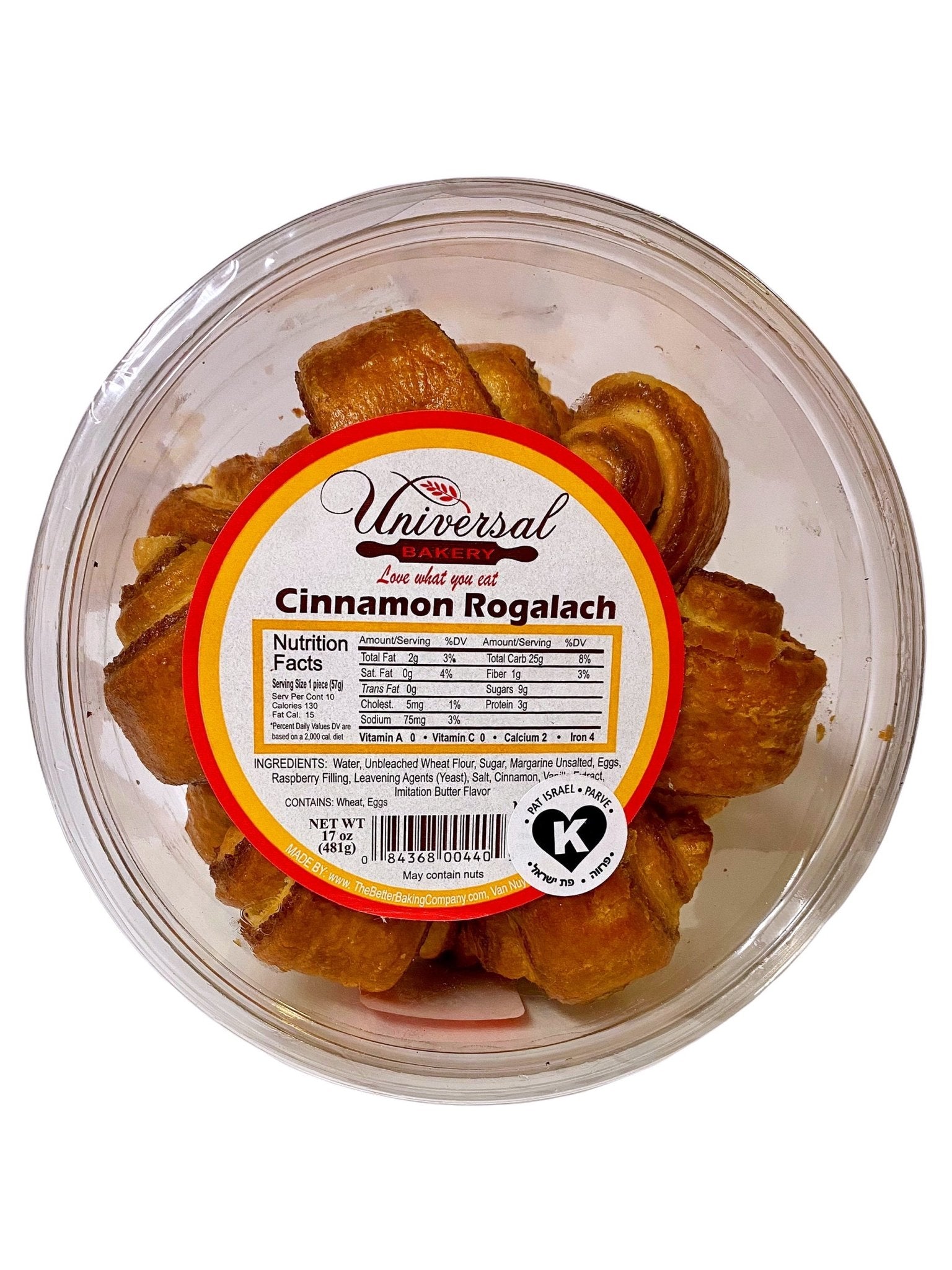 Cinnamon Rogalach Cookie - 50% Less Sugar - Low Sugar