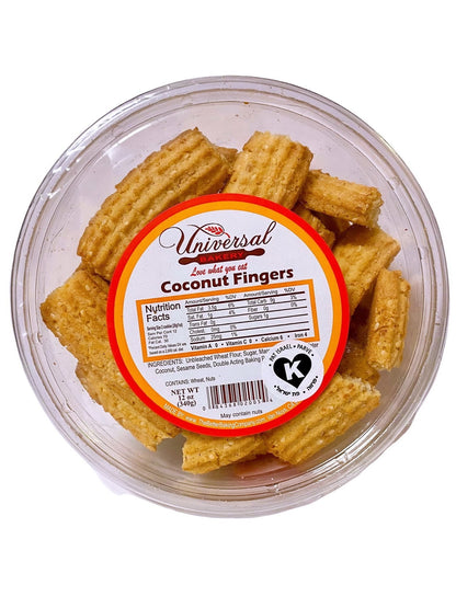 Coconut Fingers - 50% Less Sugar (Shirini Nargili)