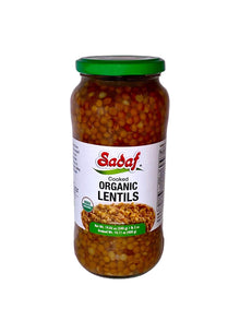 Cooked Organic Lentils - Jar - Organic (Adas Pokhteh)