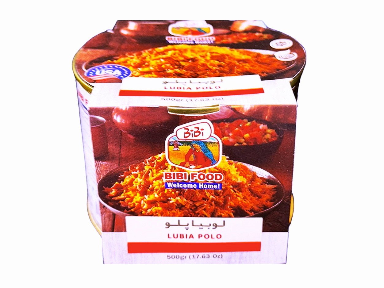 Cooked Rice With Green Beans And Meat - Canned (Lubia Polo, Loobia Polo)