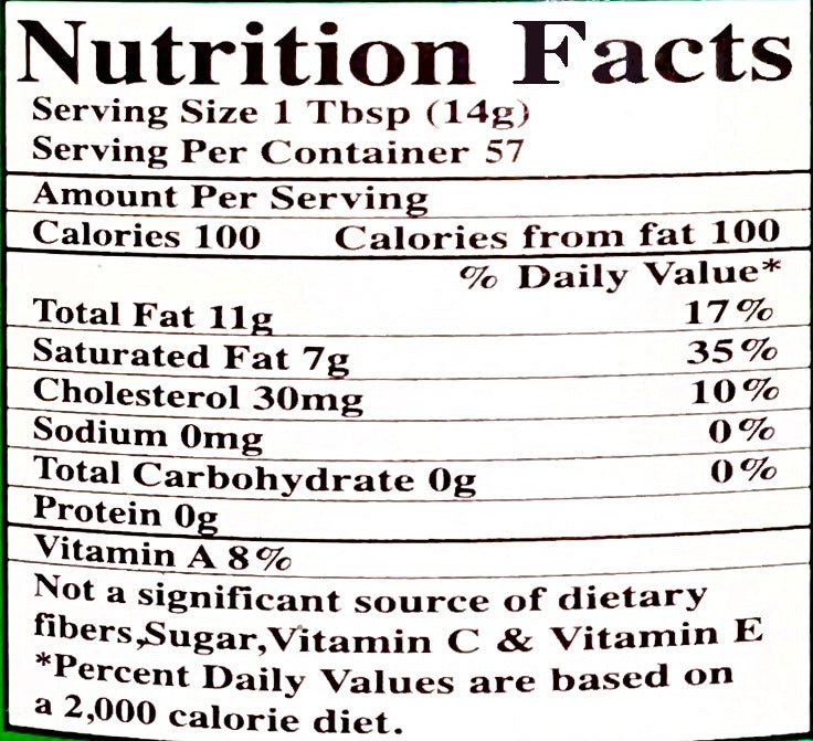 Cow Pure Butter Oil Ghee (Roghan Heivani)