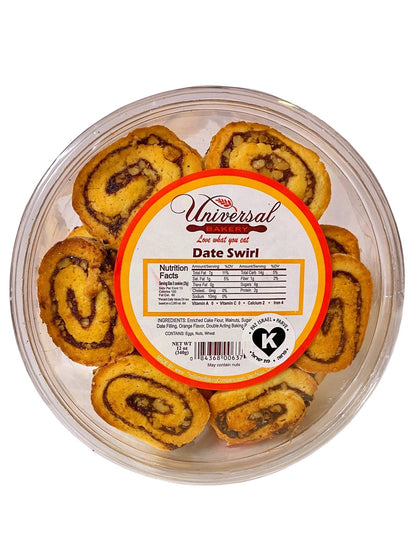 Date Swirl Cookie - 50% Less Sugar - Low Sugar