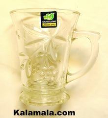 Diamond Cut Formal Tea Glasses - Set - Set of Six (Cup-Estekan-Fenjan)