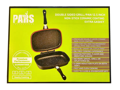 Double Sided Grill Pan - 12.5" (Mahitabeh 2 Tarafeh)