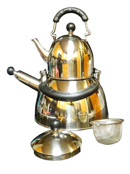 Double Whistling Kettle with Strainer (Ketri)