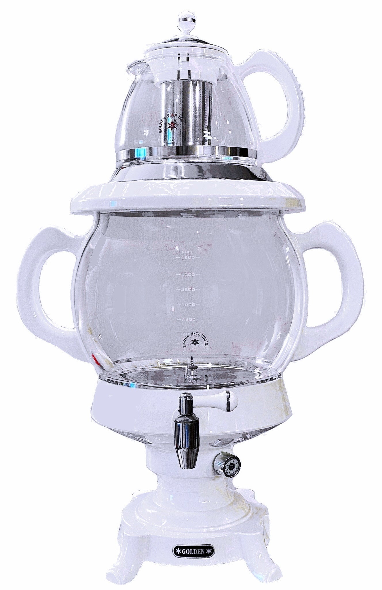 Fancy Electric Glass Tea Maker and Teapot With LED Light (Samovar, Samavar)