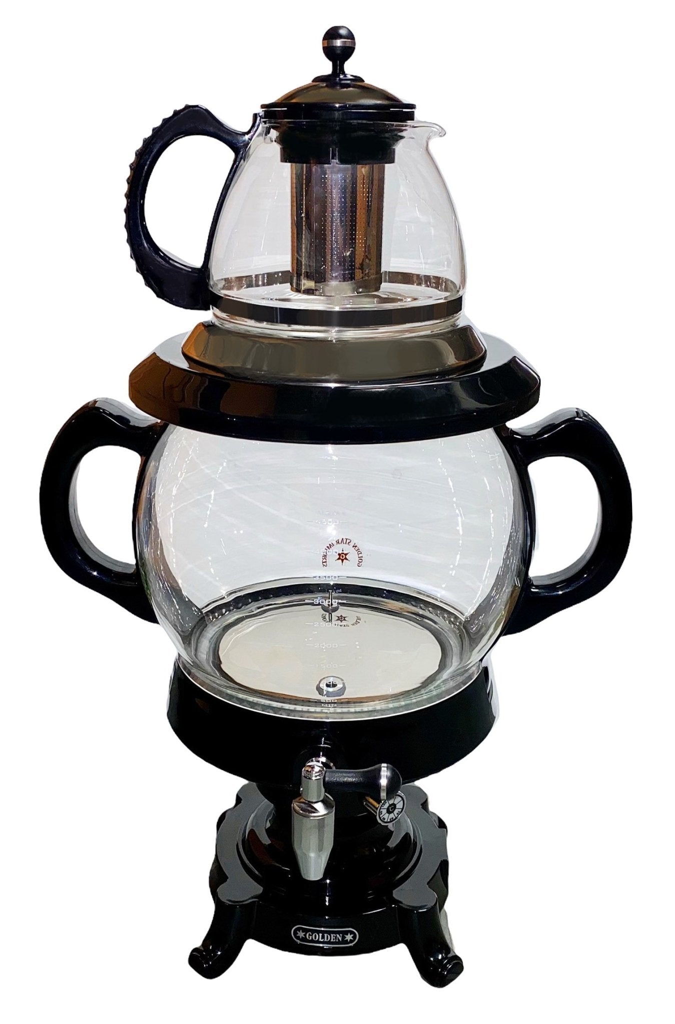 Fancy Electric Glass Tea Maker and Teapot With LED Light (Samovar, Samavar)