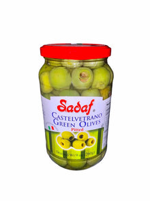 Green Castelvetrano Pitted Olives (Zeytoon Sabz)