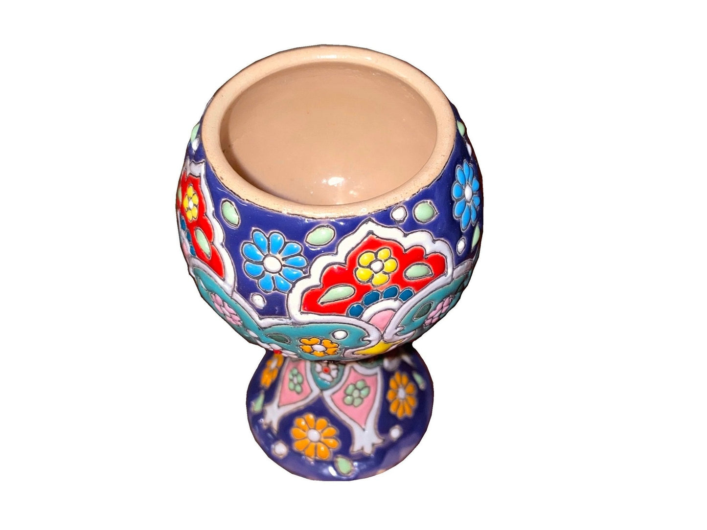 Haft sin Decorative Handcrafted Clay Jar - Colored