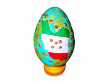 Haft sin Decorative Handcrafted Plastic Egg With Stand #2 - Colored Egg - Nowruz, Decorative