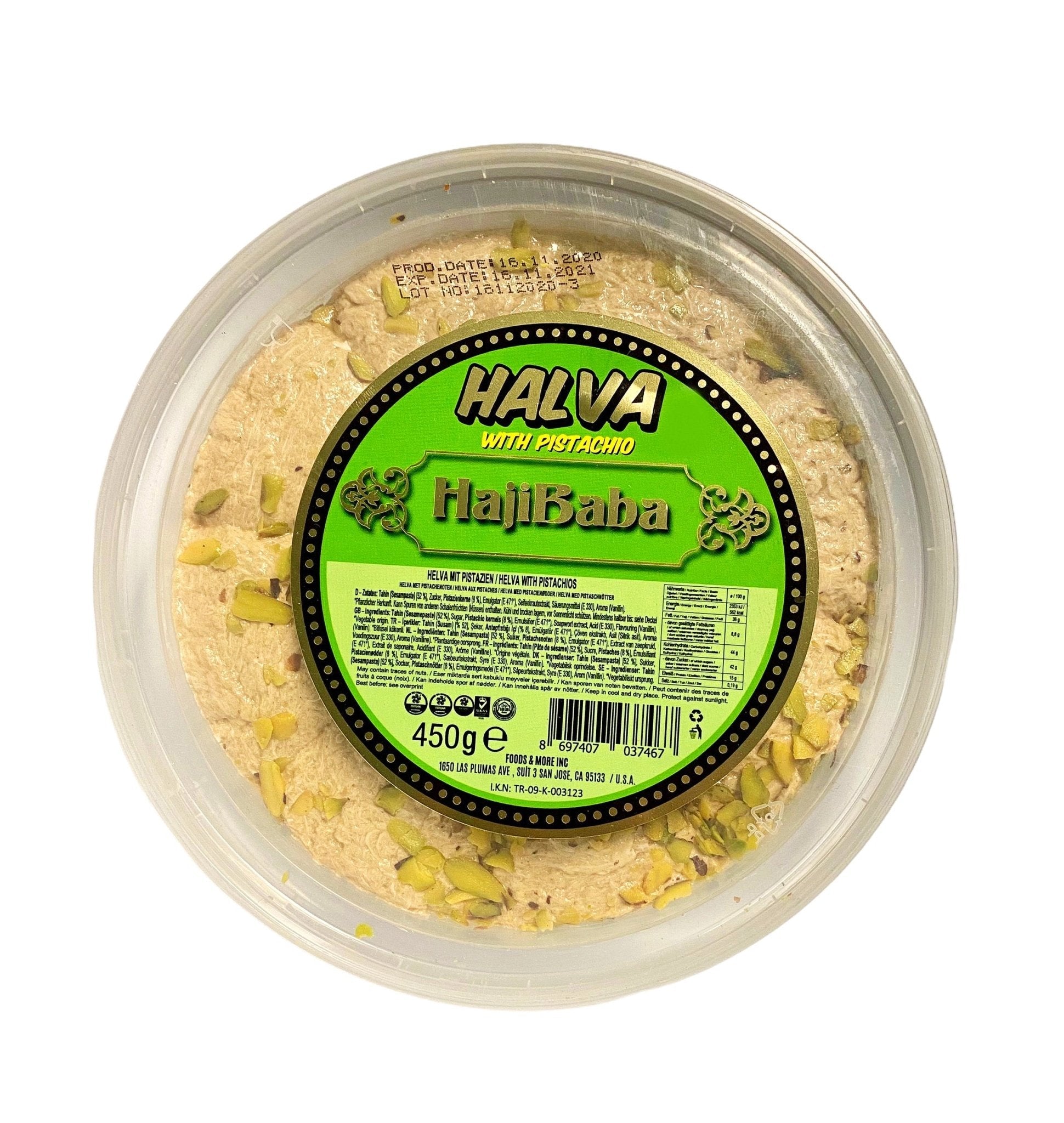 Halva - With Pistachio - 250g (Halvardeh)