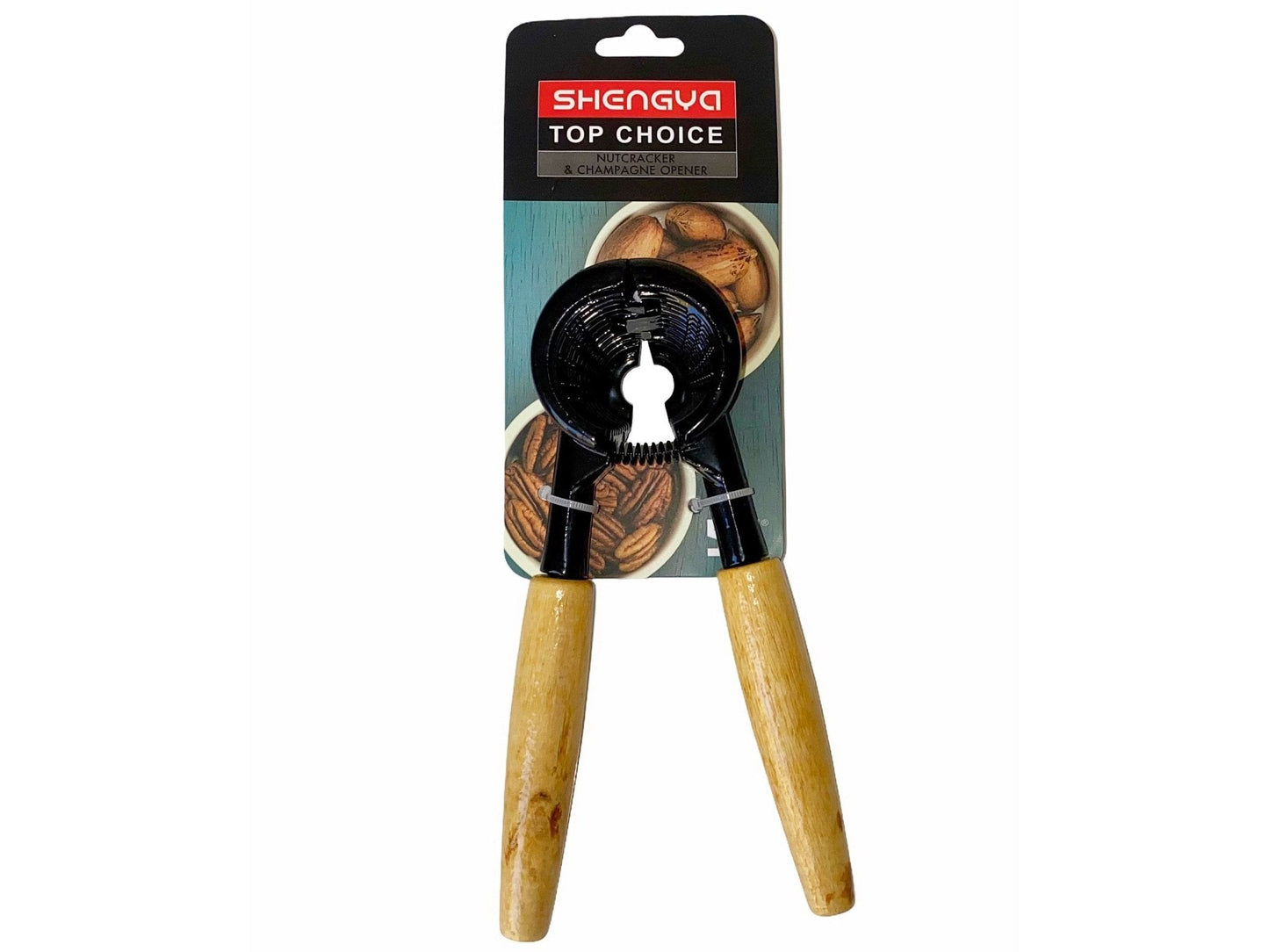 Heavy-Duty All Nuts Cracker - With Wood Handle - Kitchen Tool