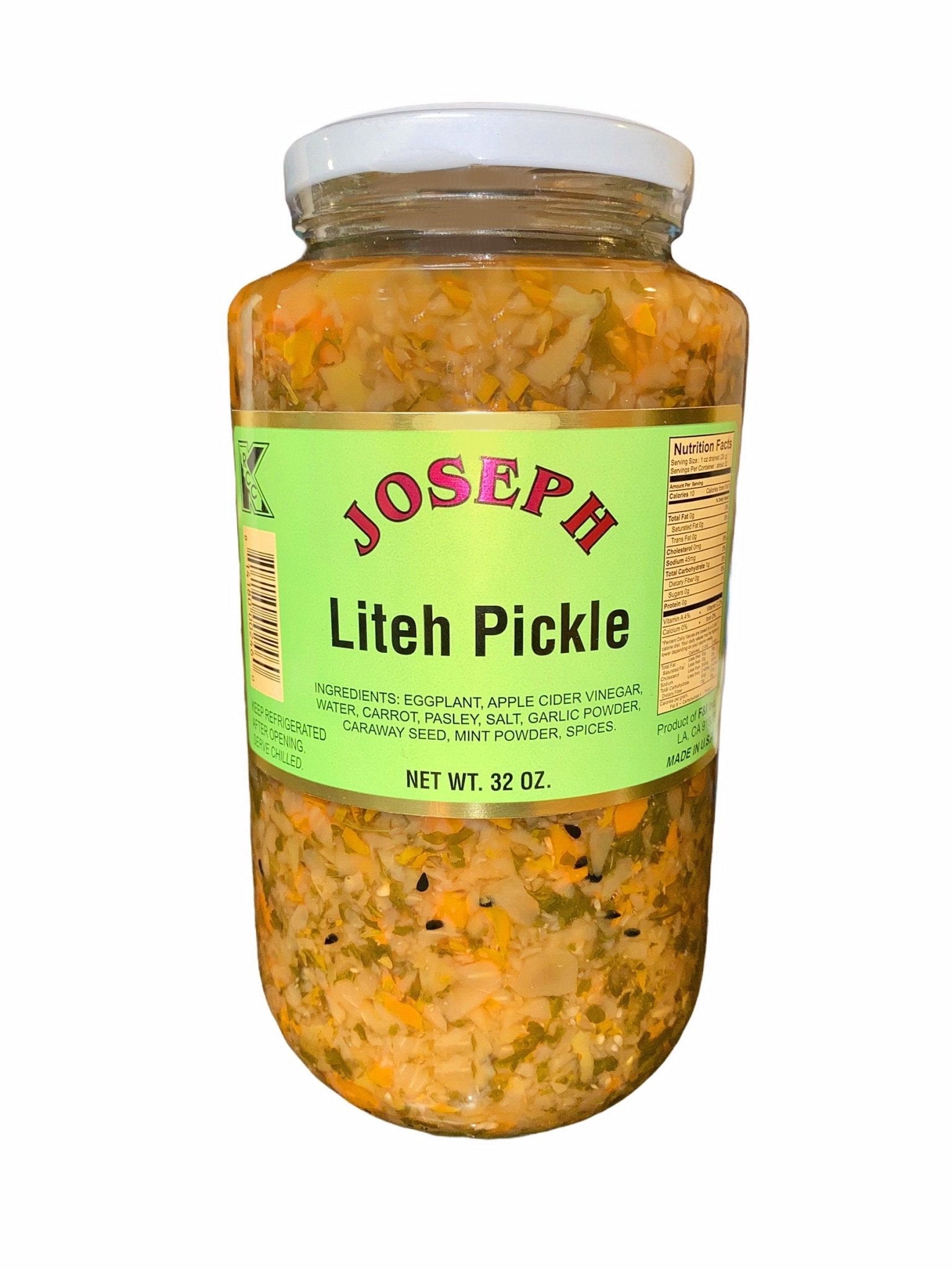 Liteh Pickle (Torshi Leeteh, Turshi)