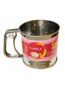 Mechanical Baking Stainless Steel Shaker Sieve Cup Mesh Crank Flour Sifter - Baking, Kitchenware (Alak)