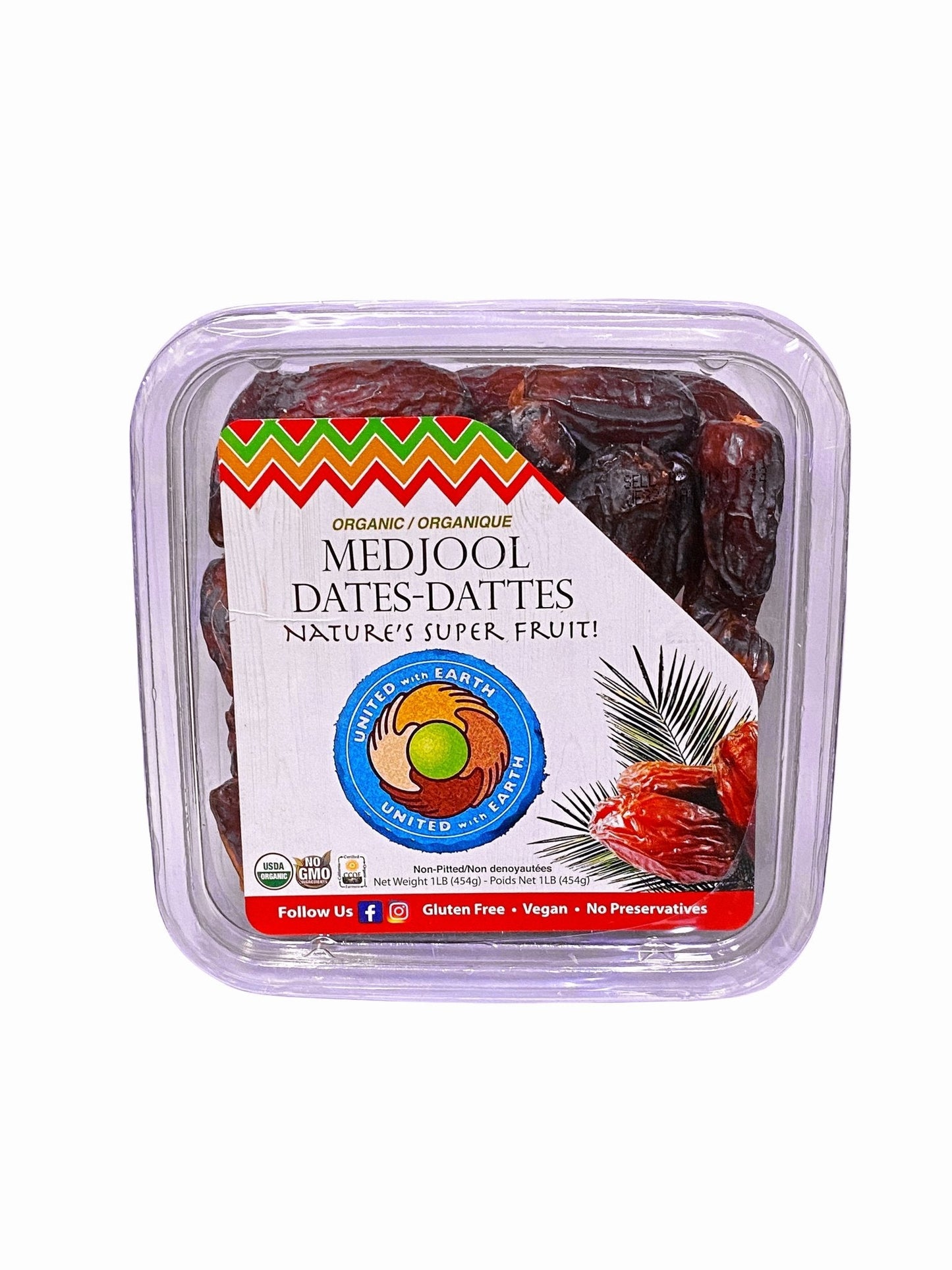 Medjool Dates - Fresh - 1 Lb. - Organic (Khorma)