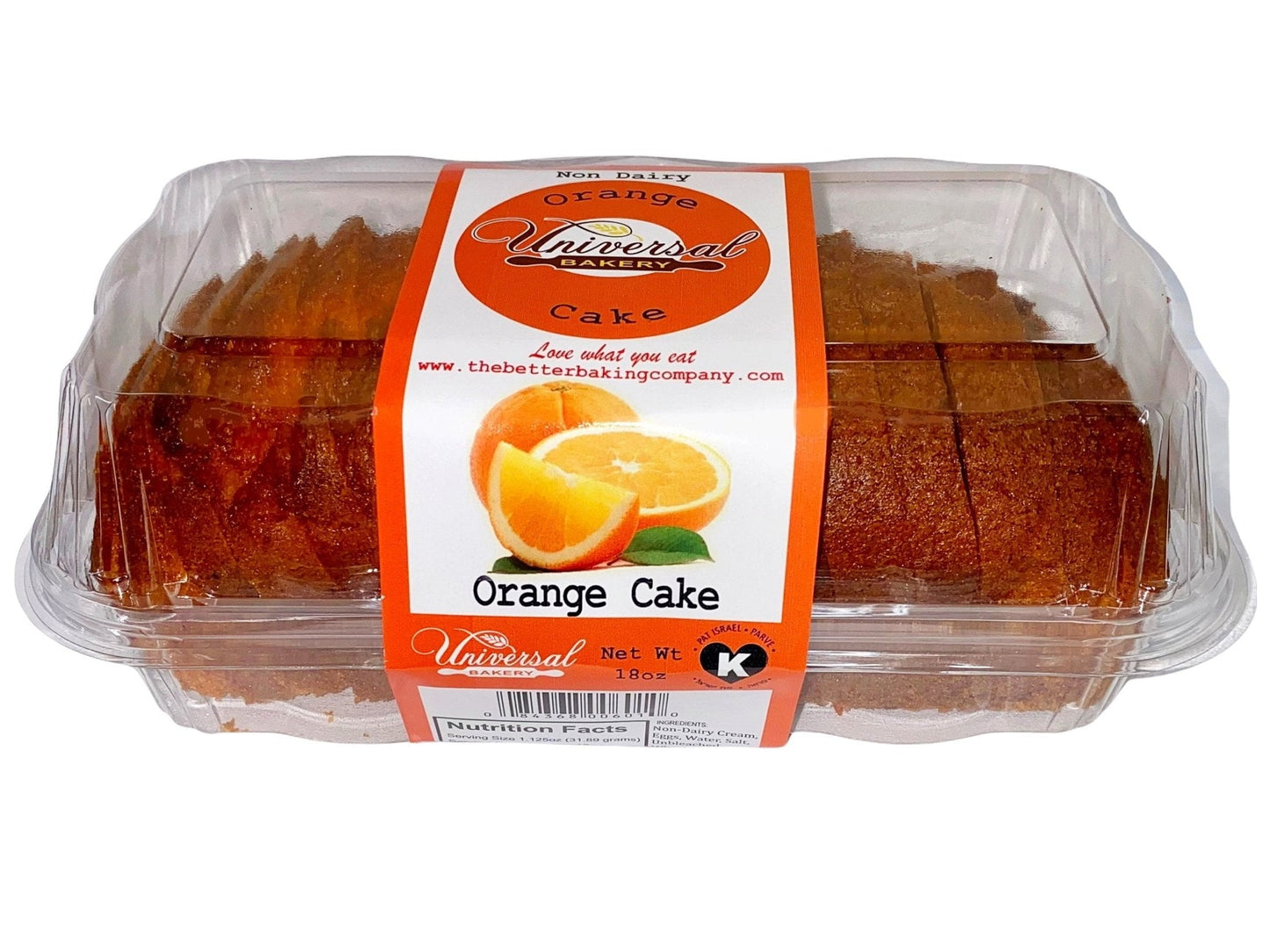 Non-Dairy Orange Sliced Cake - Non-Dairy (Cake E Porteghal)