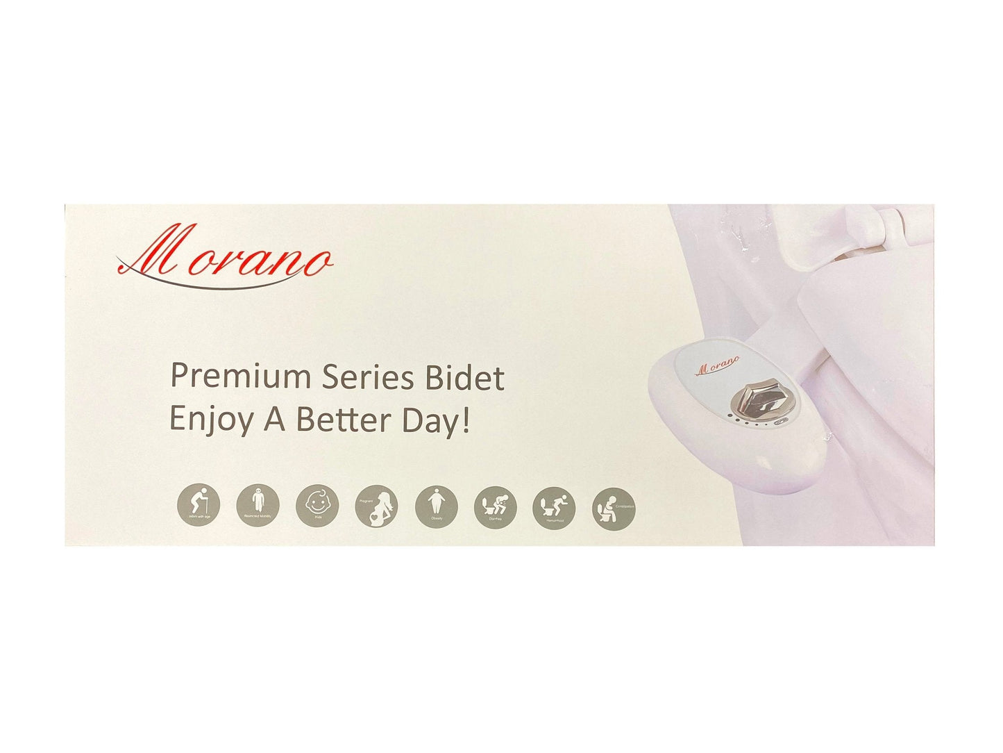 Non-Electric Mechanical Bidet Toilet Seat Attachment - Bathroom, Hygiene