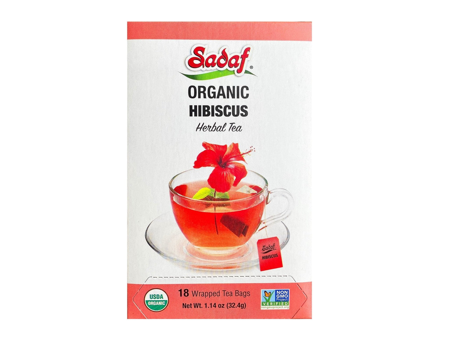 Organic Hibiscus Teabags Sadaf (Dam Noosh, Chay e Torsh, Herbal Chai)