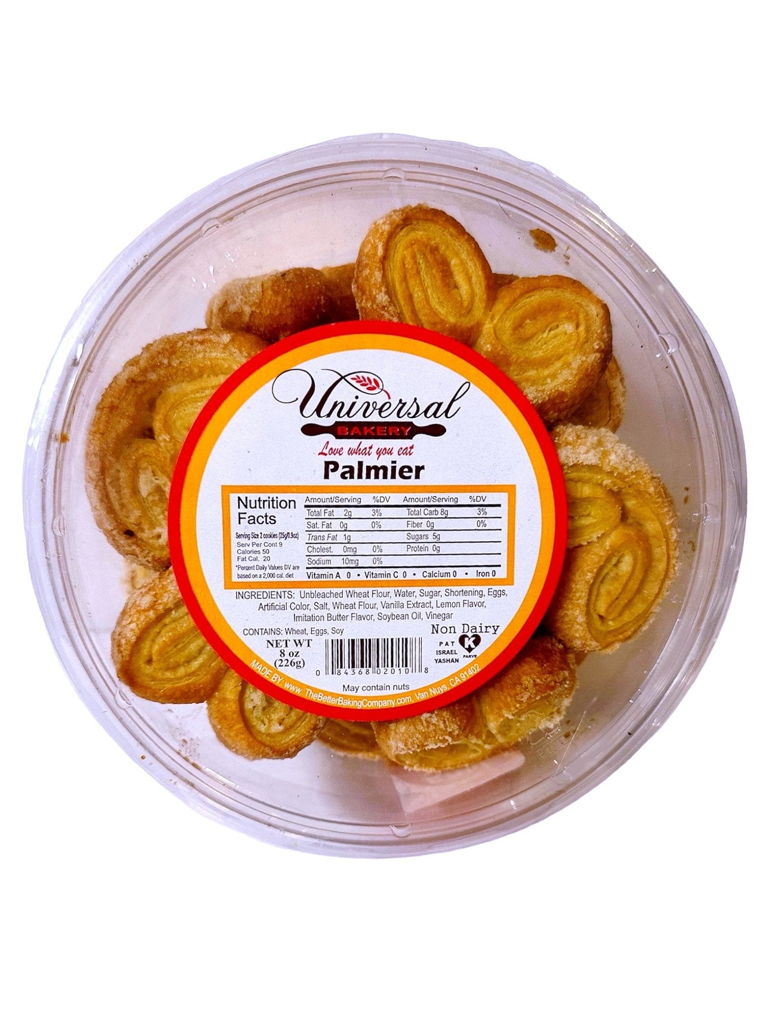 Palmier Cookie - 50% Less Sugar - Low Sugar