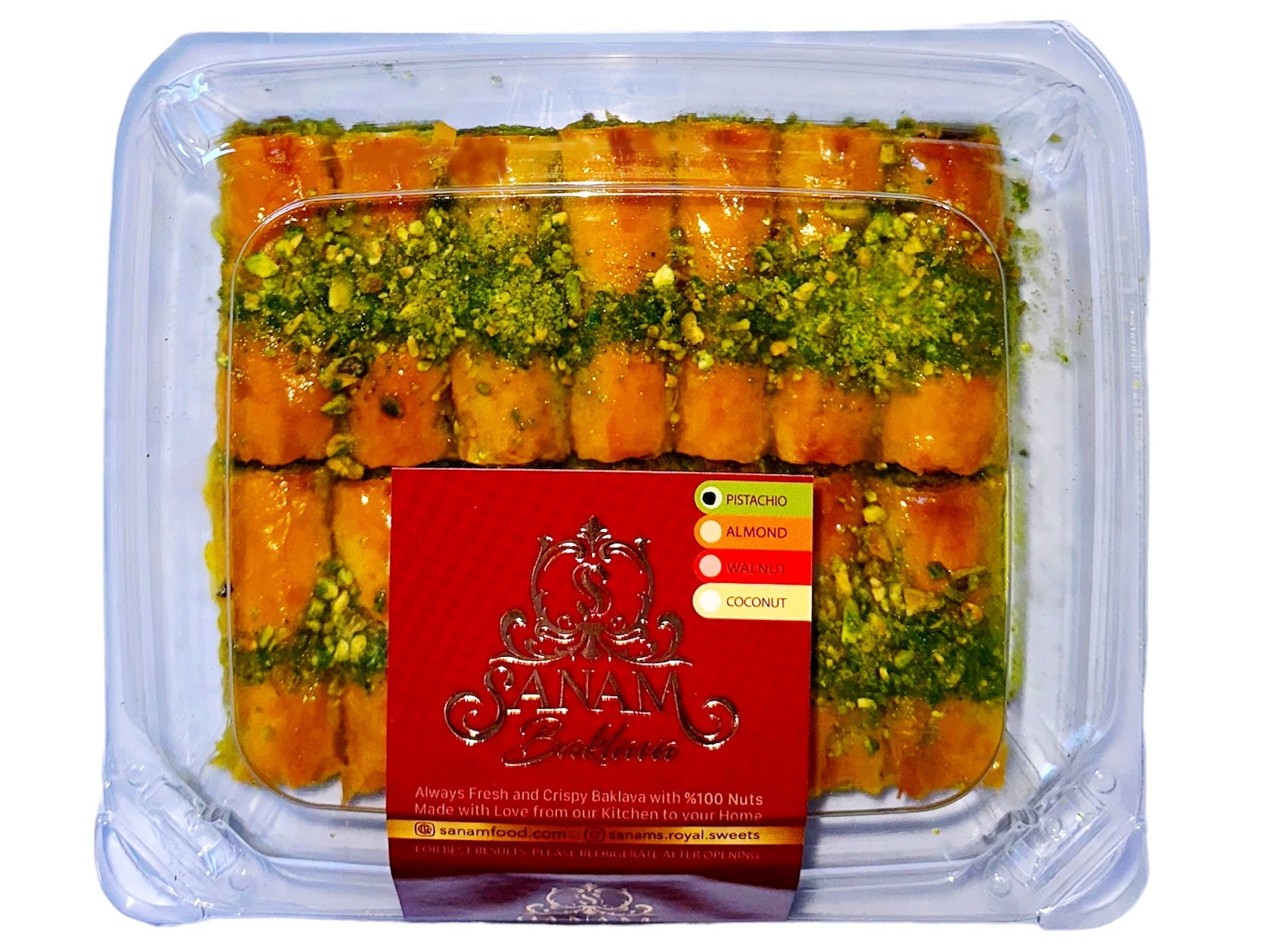 Pistachio Roll Baklava (Baghlava)