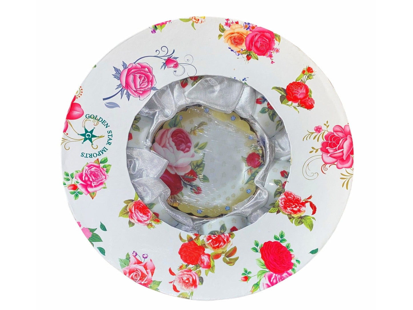 Porcelain Coffee Set With Saucer - Set of 6